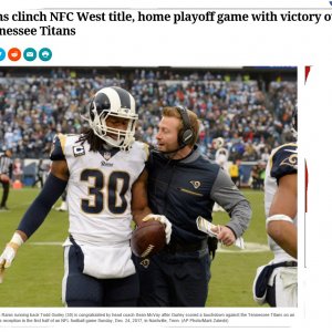 Rams Clinch NFC West Title