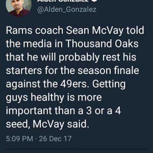 Rams to rest starters