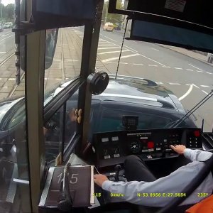 It's not easy to be a tram driver.