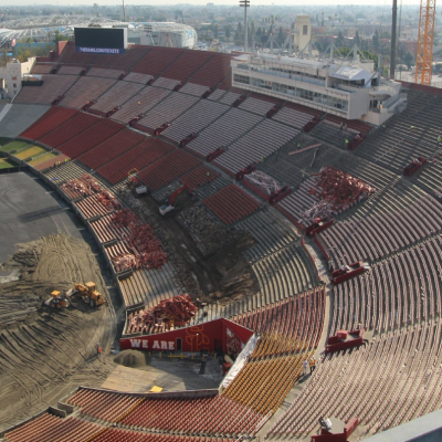LA Coliseum #usctrojans #larams #LosAngelesRams #coli