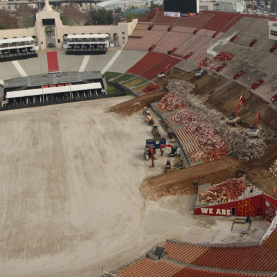 LA Coliseum #usctrojans #larams #LosAngelesRams #coli