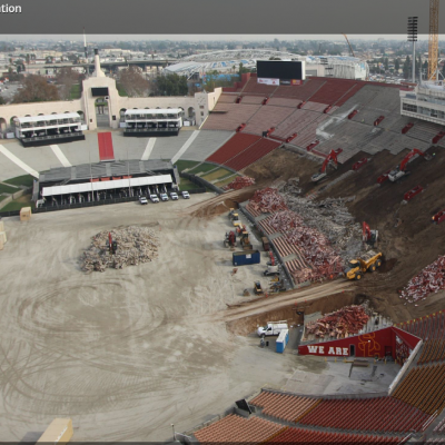 LA Coliseum #usctrojans #larams #LosAngelesRams #coli