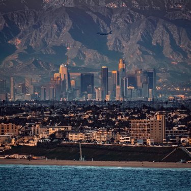 KTLA 5 News on Instagram: “Great shot of the downtown Los Angeles skyline  taken off the coast by @patrickc_la. Thanks for using #ktla! #downtown #city”