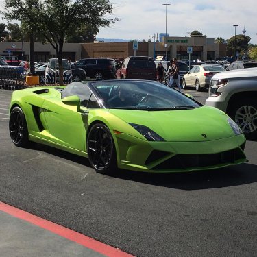 Caradise on Instagram: “Lamborghini Gallardo Spyder | #lamborghini #gallardo #lamborghinigallardo #supercar #cars #spyder #green #apple #greenapple…”