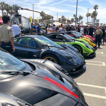 JC on Instagram: “Police protection at Cars and Copters - amazing turn out..! #carsandcopters #paganihuayra #paganizonda”