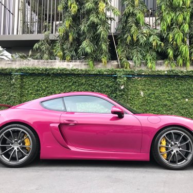 PTSRS | Will Lee on Instagram: “Presenting the only known PTS Ruby Star (sternrubin; formerly Rubystone Red; non-metallic UNI; 82N) 981 Cayman GT4, belonging to one of our…”