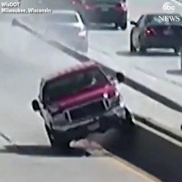 CAR CRASH PAGE on Instagram: “Out-of-control pickup truck caught on traffic cameras taking out a couple of light poles on a Wisconsin highway. Thankfully, no one was…”