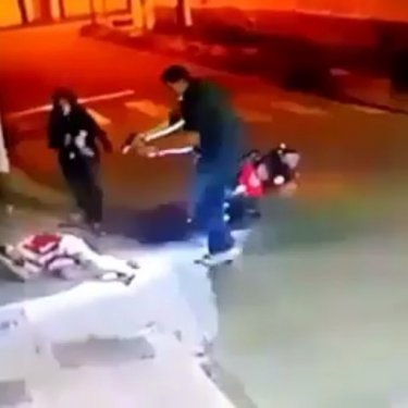 Military Officer stops a violent assault by shooting both suspects, killing one and leaving the other wounded in victory - Brazil  Credit:…”