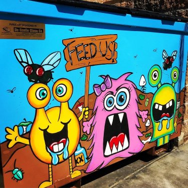 Russell on Instagram: “#TrashDay #Awesome #Art #HuntingtonBeach #California #Happy #Home #Love #2018 #TrueToThis #Beautiful #Beach #SurfCity #HB #Surf #Skate”