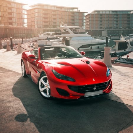 Ferrari on Instagram: “The #FerrariPortofino, the beautiful new member of the iconic Maranello’s crew has been welcomed in #Dubai for its exhilarating debut in…”