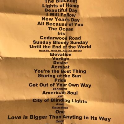 U2 Valencia on Instagram: “#Setlist de St. Louis #U2 #U2eiTour #U2STL”