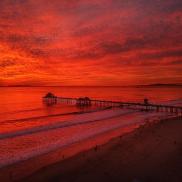 Micah Fitch on Instagram: “The One #redsky #epic #unreal #surfcity”