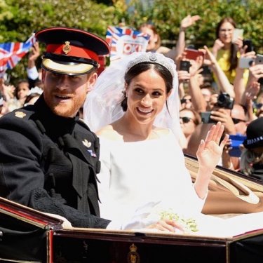 The Cambridges on Instagram: “The happy couple!#royalwedding #meghanmarkle #princeharry”