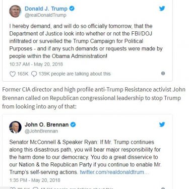 PANIC time? John Brennan demands GOP leadership STOP TRUMP before his admin looks into this