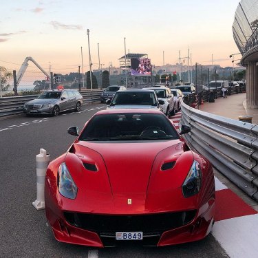 Thomas Howarth on Instagram: “The Black Legend TdF. #Ferrari #F12 #TdF #HorsepowerHunters #Monaco #LiveUpload @blacklegendofficial”