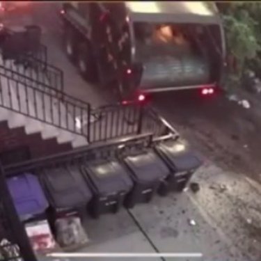 CAR CRASH PAGE on Instagram: “Surveillance video of the out of control garbage truck crashed in Brooklyn / New York All info in the previous post. Thanks to…”
