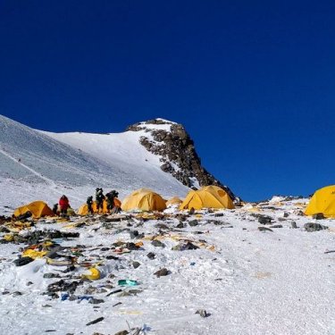 Mount Everest, the high-altitude rubbish dump