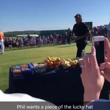 Barstool Sports on Instagram: “Phil and Donald Duck hat guy are the real winners of the US Open @ForePlayPod”