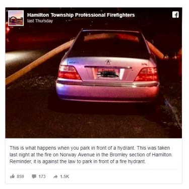 #snopes Firefighters Break Windows of Car Blocking Hydrant