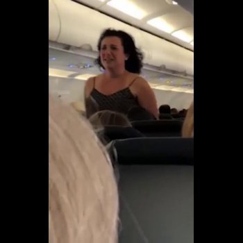 Woman has a meltdown on Spirit Airlines flight when plane is diverted for a medical emergency