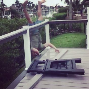 the Kook of the Day on Instagram: “Kat like reflex’s #spearingfortheweekendonamonday #catalinawinemixercleanupcommittee #standbacksonigotthis #almost #nailedit…”