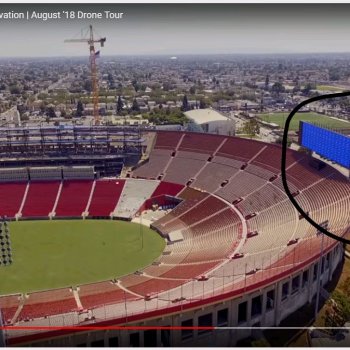 #usctrojans lot #2 looks like they are turning it into a parking structure