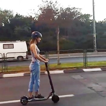 Katy on Instagram: “Yom Kippur and my new device  Not the best video quality but this is a very first ride ‍♀️ Electric scooter! looooove it!! • • • •…”