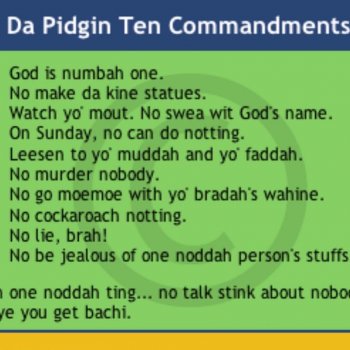 Da #pidgin ten Commandments