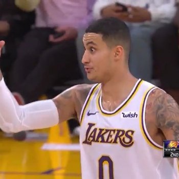 Team Lakers on Instagram: “After giving up his own shot to feed Tyson Chandler for a dunk, Kyle Kuzma double-checked that Luke Walton noticed.  ____________ “Yeah, I…”