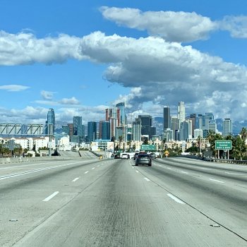 Merry Christmas from the 110 Freeway at around 1230. : LosAngeles