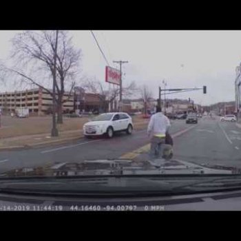 Toddler Fastened In Car Seat Falls Out Of Moving Car