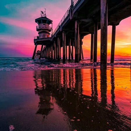 Sunsets at Huntington Beach Photo credit: @eric#californialiving #huntingtonbeach #california #cali #sunset