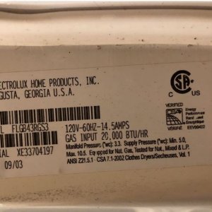 frigidaire flgb43rgs3