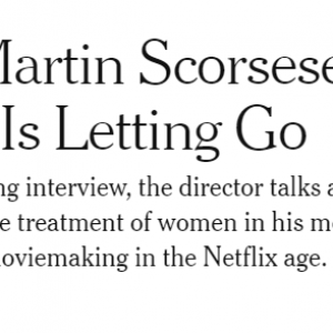Martin Scorsese Is Letting Go