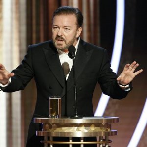 Ricky Gervais uses Golden Globes monologue to roast all-things Hollywood
