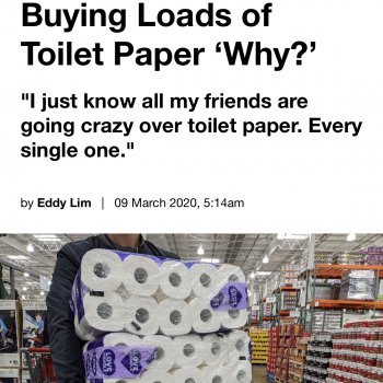 Toilet paper crisis #lol
