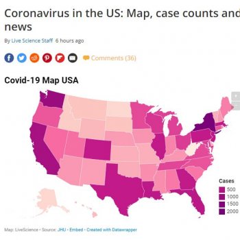 #Coronavirus in the US: Map, case counts and news