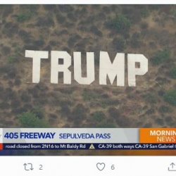 trump sign hollywood