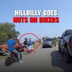 Hillbilly Goes Nuts On Bikers