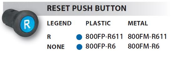 800FP-R611 Reset Push Button 22MM