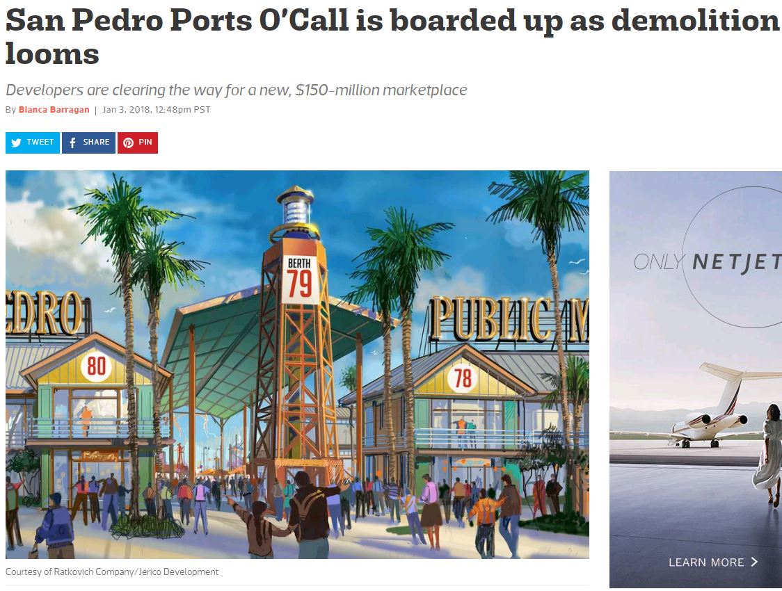 Huge Plan Revealed to Turn Kitschy Old Ports O' Call Into Fisherman's Wharf-Style Complex