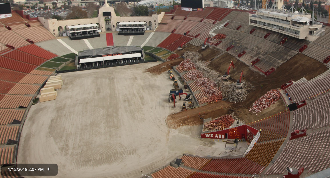 LA Coliseum #usctrojans #larams #LosAngelesRams #coli