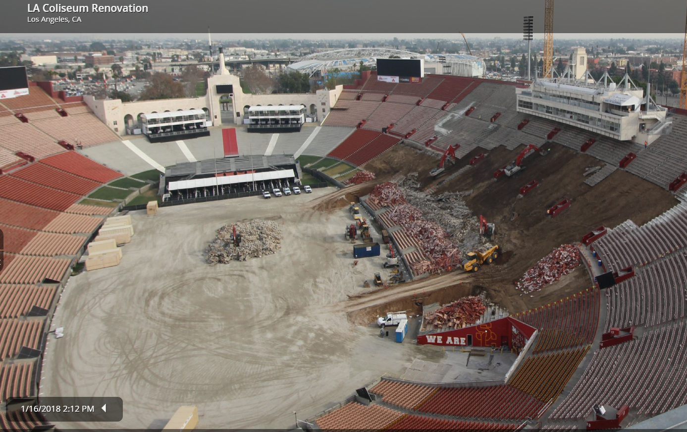 LA Coliseum #usctrojans #larams #LosAngelesRams #coli