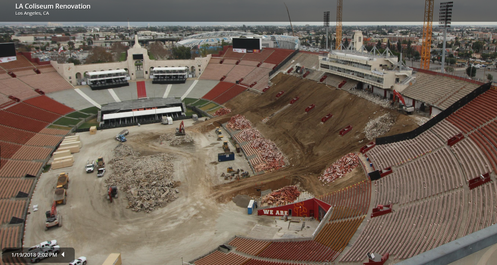 LA Coliseum #usctrojans #larams #LosAngelesRams #coli