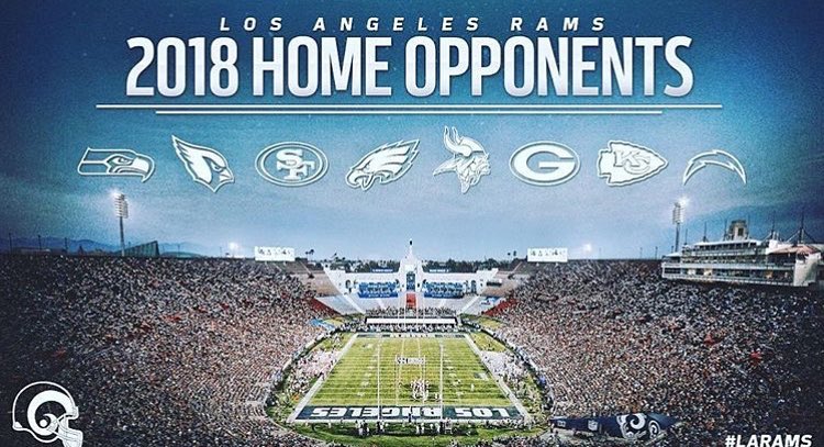 LA Rams 2018 Home Opponents