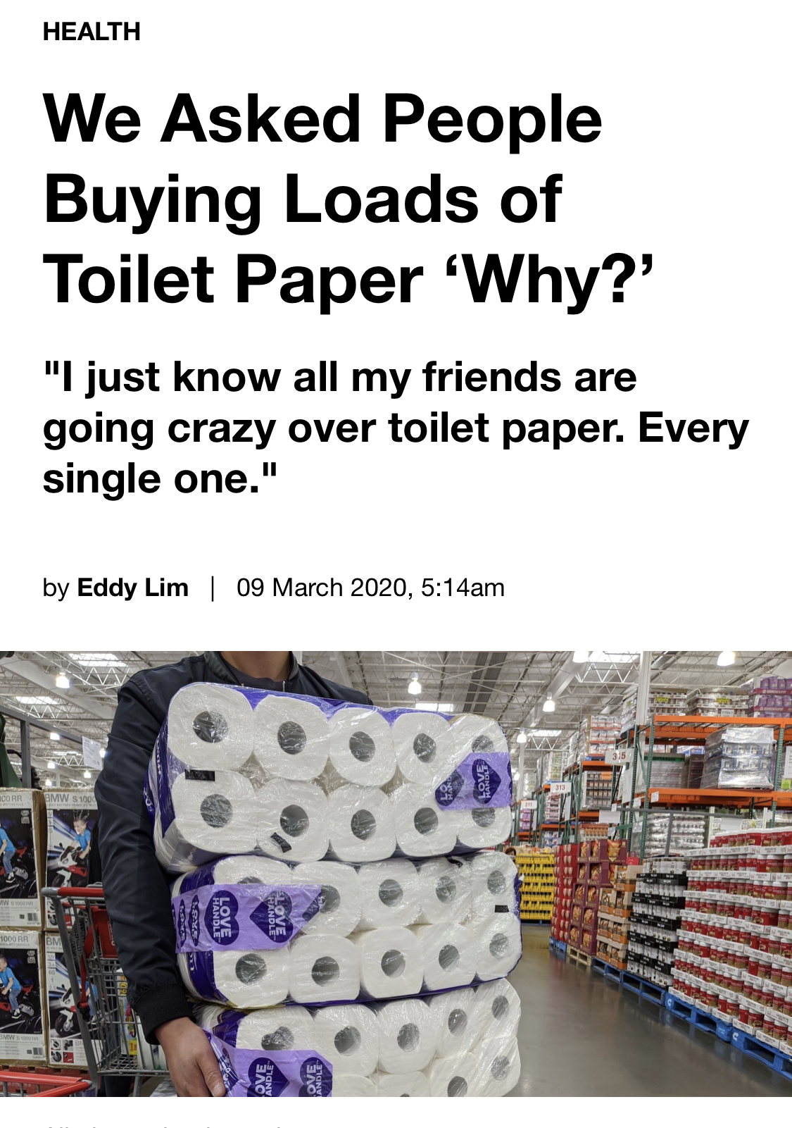 Toilet paper crisis #lol