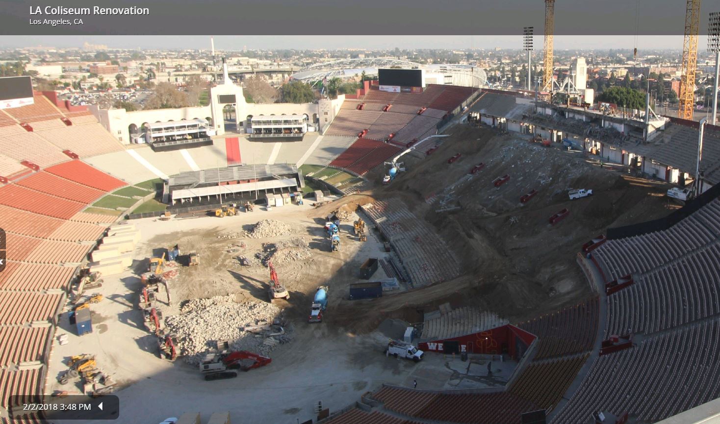 #USCtrojans #Coliseum #larams 02/02/2018