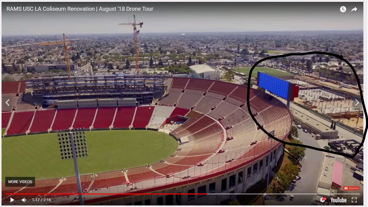 #usctrojans lot #2 looks like they are turning it into a parking structure